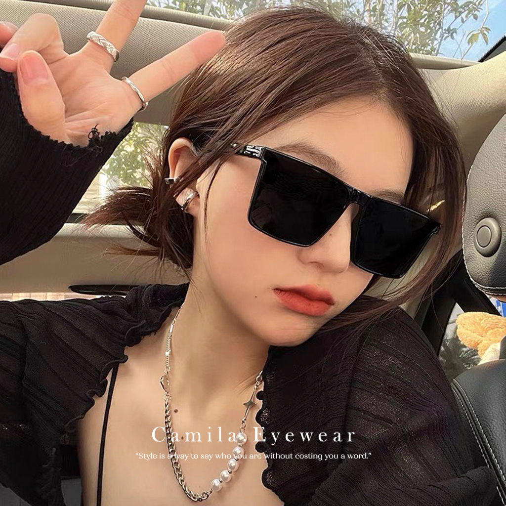 Kính mát nam nữ CAMILA mắt vuông thời trang unisex cao cấp C08078