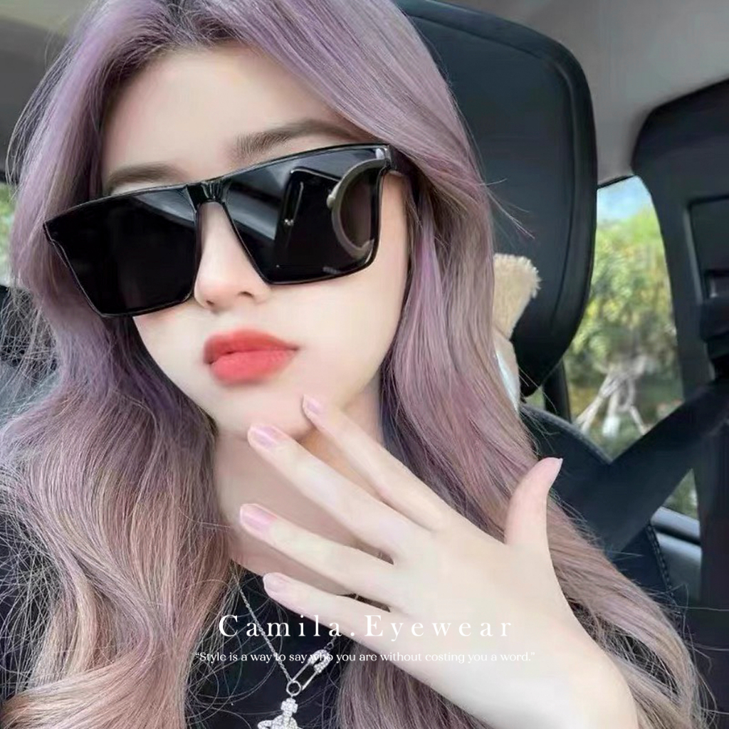 Kính mát nam nữ CAMILA mắt vuông thời trang unisex cao cấp C08078