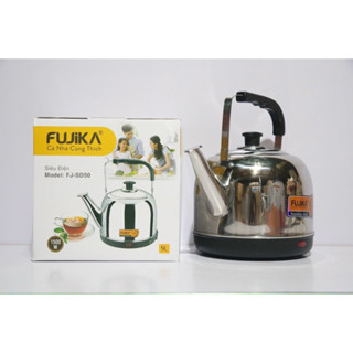 Ấm Siêu Tốc Inox 5L Fujika FJ-SD50 Công Suất 1500W Tiết Kiệm Điện Cho Quán,Nhà Hàng,Nhà Đông Người-Hàng Chính