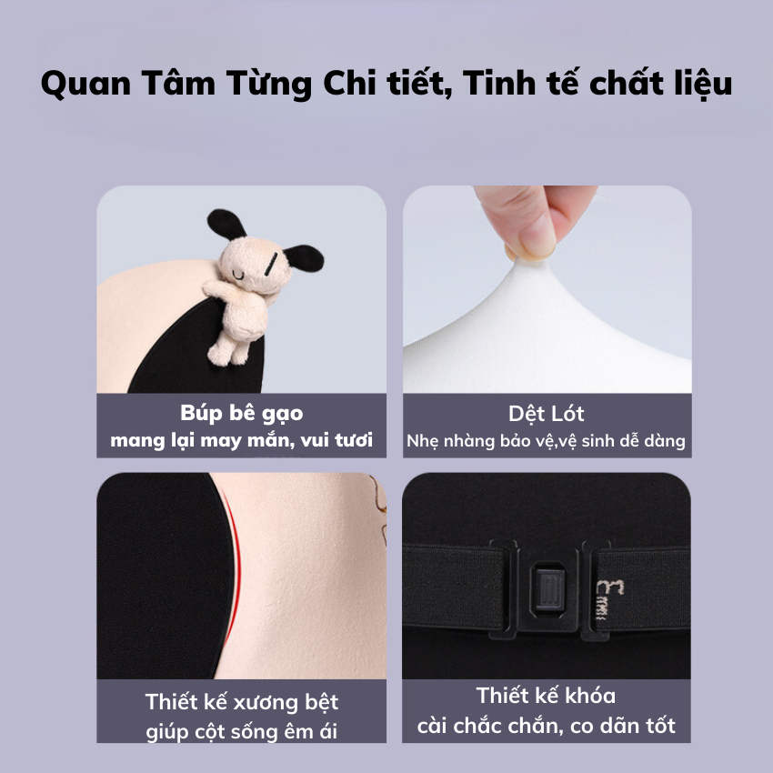 Đệm Tựa Lưng và Gối Tựa Đầu BOGi Cao Su Non,Vải Nhung Cho Xe Ô tô Và Ghế Văn Phòng Chống Đau Lưng,Tự Điều Chỉnh Tư Thế | BigBuy360 - bigbuy360.vn