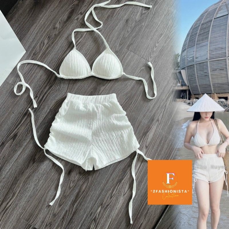 2FASHIONISTA ▪︎ Set đi biển 2 mảnh quần đùi  - BIKINI 2 dây sexy