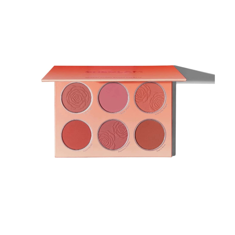 Phấn má hồng Sheglam, phấn má hồng 6 ô dạng nén màu hot trend