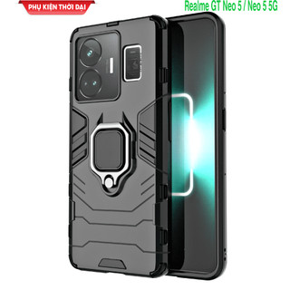 Ốp lưng Oppo Realme GT Neo 5 / Neo 5 5G / GT Neo 5 SE iron Man Iring chống sốc giá đỡ kiêm nhẫn ô tô cao cấp