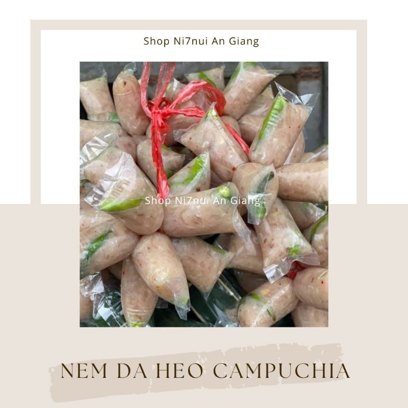 Nem da heo Campuchia (10 cục nem)