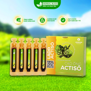 Cao ống Atiso không đường Ladophar Lado Actisô giải độc gan thanh lọc cơ thể Hộp 10 ống 