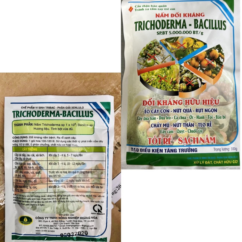 Nấm đối kháng TRICHODERMA-BACILLUS (100g)
