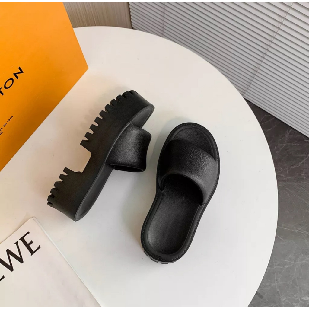 Dép Quai Ngang EVA Đế Dày 6 CM Phong Cách Âu Mỹ Thời Trang Cho Nữ