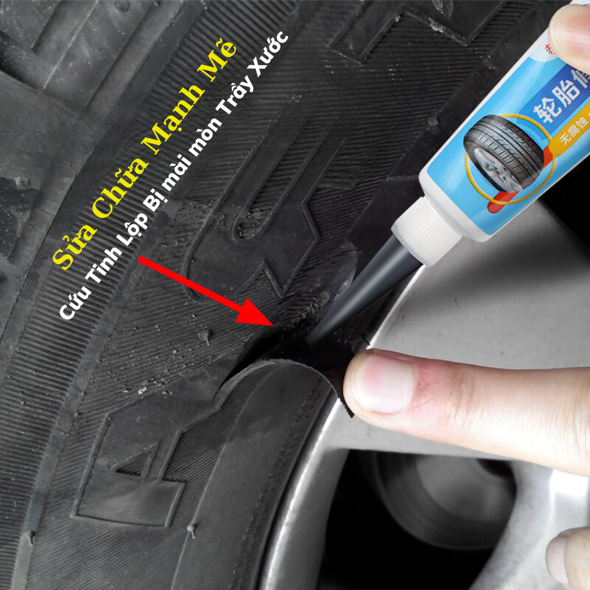 Keo dán,Vá lốp ô tô, xe máy bền chắc như mới, keo sửa chữa vết nứt lốp chuyên dụng độ đàn hồi cao - Bền Bỉ,Siêu Dính