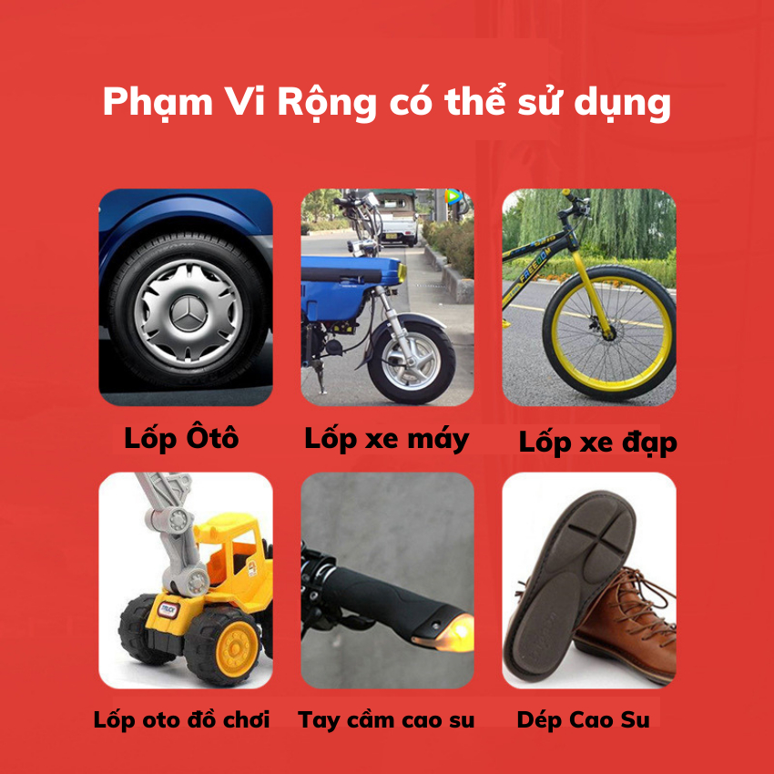 Keo dán,Vá lốp ô tô, xe máy bền chắc như mới, keo sửa chữa vết nứt lốp chuyên dụng độ đàn hồi cao - Bền Bỉ,Siêu Dính