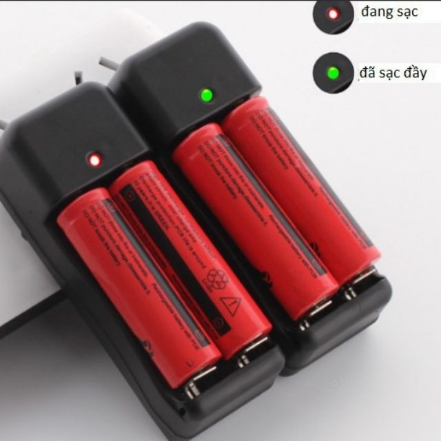 Bộ sạc pin 3.7V - 4,2v 4200mAh sạc siêu nhanh,có đèn báo, tự ngắt khi đầy dùng cho mọi loại bin sạc Li-Ion