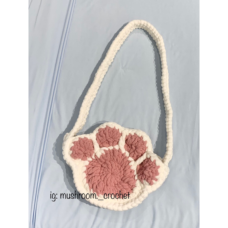 Cat paw bag - túi chân mèo bằng len