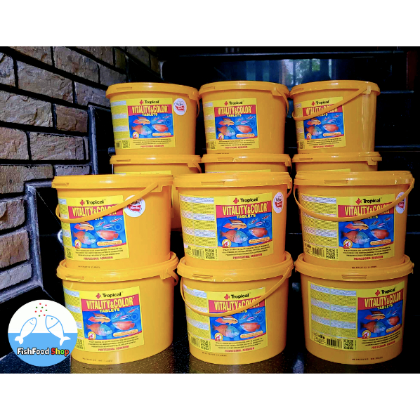Thức ăn viên dán Tropical Vitality&Color Tablets - Cám dán cho cá bán chạy nhất thế giới tăng màu sắc& đề kháng