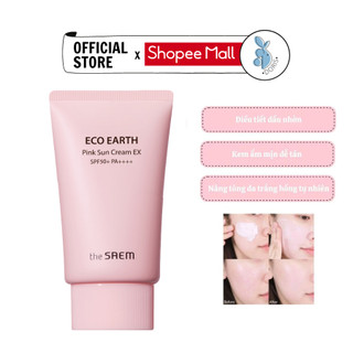 Kem Chống Nắng Nâng Tông Sáng Hồng Ngăn Ngừa Tia UV The Saem Eco Earth Sun Cream SPF 50++ 50g Hàn Quốc
