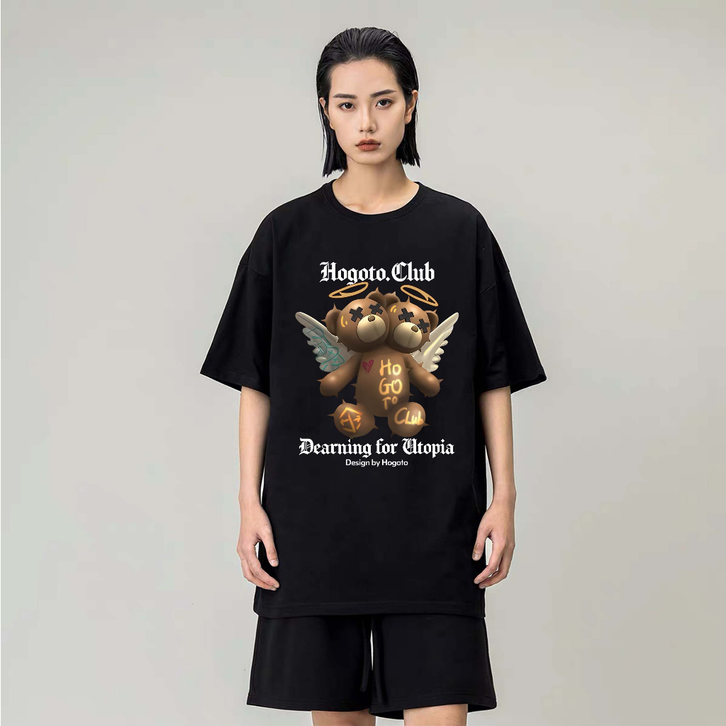 Áo thun Local Brand Nam Nữ DEARNING HOGOTO 100% cotton  - shop Hogotoclub - nam nữ from rộng oversize