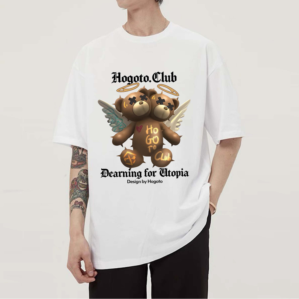 Áo thun Local Brand Nam Nữ DEARNING HOGOTO 100% cotton  - shop Hogotoclub - nam nữ from rộng oversize