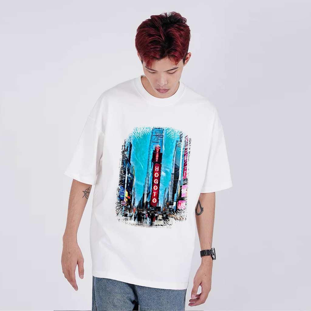 Áo thun Local Brand Welcome HOGOTO  unisex 100% cotton  - shop Hogotoclub - nam nữ from rộng oversize