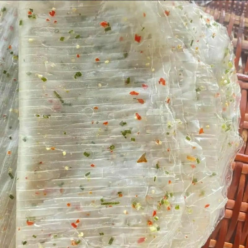 500gr BÁNH TRÁNG DẺO ỚT PHƠI SƯƠNG SIÊU MỎNG