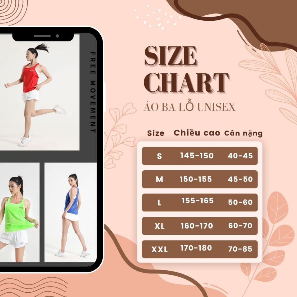 Áo ba lỗ thể thao Unisex co giãn và thấm hút mồ hôi.