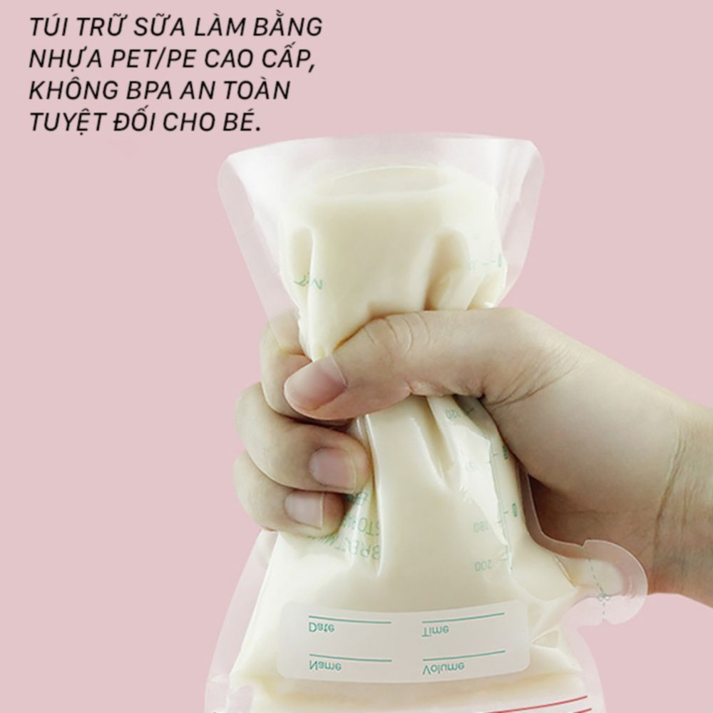 Túi trữ sữa Misuta 150ml, 200ml, hộp 30 cái