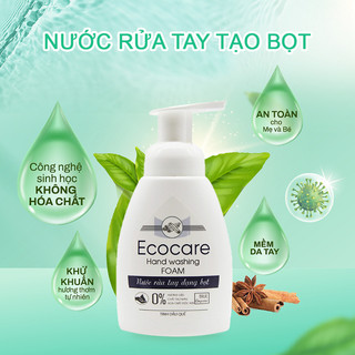 Nước Rửa Tay Bồ Hòn Hữu Cơ ECOCARE 250g - Sạch khuẩn, chăm sóc da tay, tinh dầu khử mùi