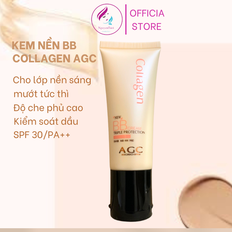 Kem nền BB cream collagen độ che phủ cao kiềm dầu lâu trôi 40g