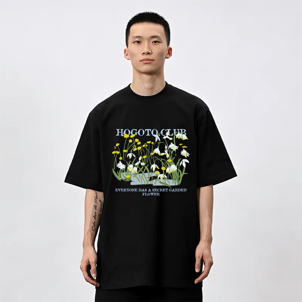 Áo thun Local Brand HOA EVERYONE HOGOTO unisex 100% cotton 260GSM - shop Hogotoclub - nam nữ from rộng oversize