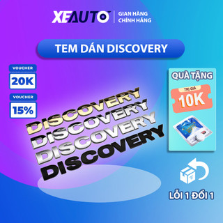 Chữ Nổi Dán Xe – Chữ Nổi Dán Ô Tô – Tem DISCOVERY Mạ Crom Trang Trí Xe Ô Tô, 3 Màu Lựa Chọn