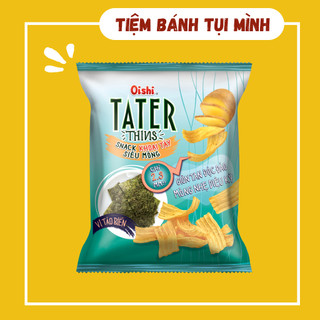 Bánh snack Tater vị tảo biển Oishi 32gram, đồ ăn vặt