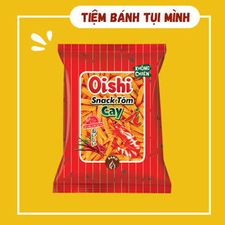 Bánh snack tôm cay oishi 32gram, đồ ăn vặt
