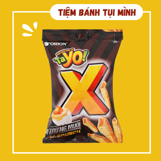 Bánh Snack khoai tây X - Tayo vị trứng muối 30g, đồ ăn vặt