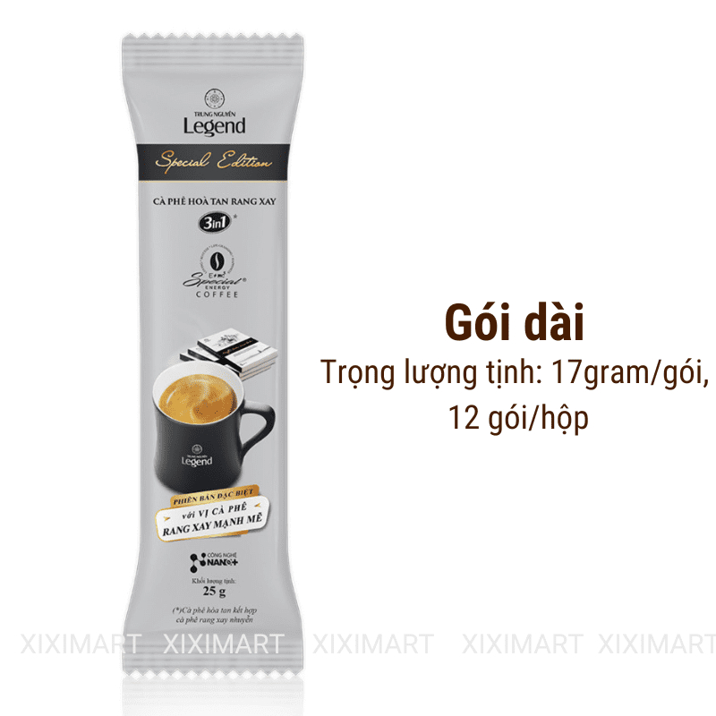 Cà phê hòa tan Special Edition Trung Nguyên Legend 3in1 – hộp 18 gói Xiximart