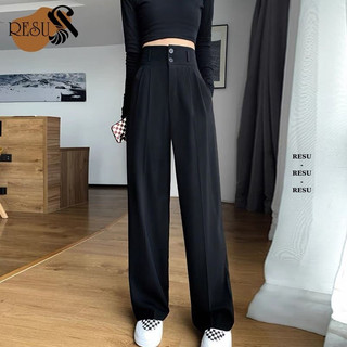 Quần tây đen ống rộng suông dài Hàn Quốc ,Quần Culotte phong cách Ulzzang RESU
