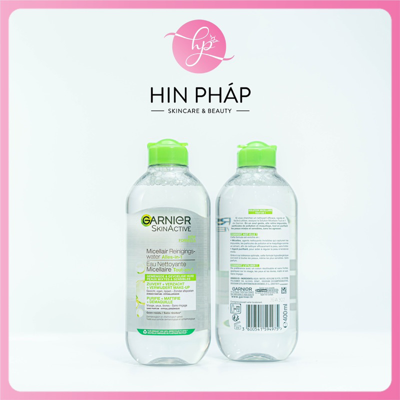 Nước tẩy trang Garnier Pháp 400ml