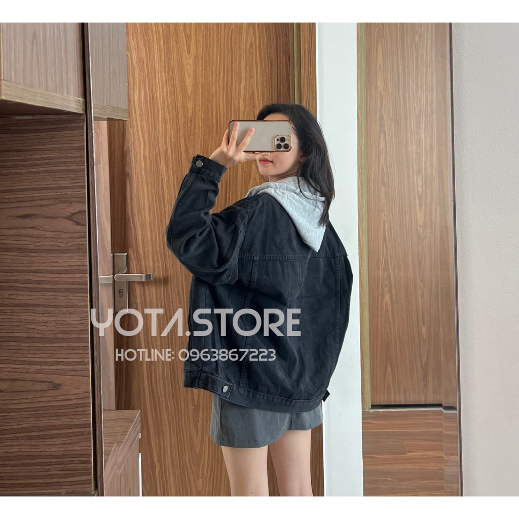 Áo khoác jeans mũ - G023