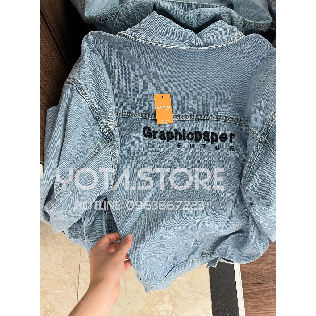 Áo khoác jeans thêu lưng - G024