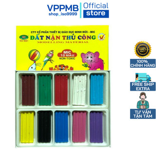 Đất Nặn 10 Màu MIC An Toàn Cho Bé, đất nặn cho bé phát triển sáng tạo