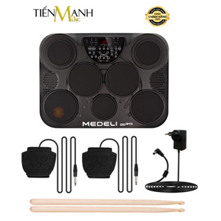 [Chính Hãng] Bộ Trống Điện Tử Medeli DD315 7 Mặt Ultra Portable Electronic Digital Drum - Kèm Nguồn, Dùi Trống, Pedal