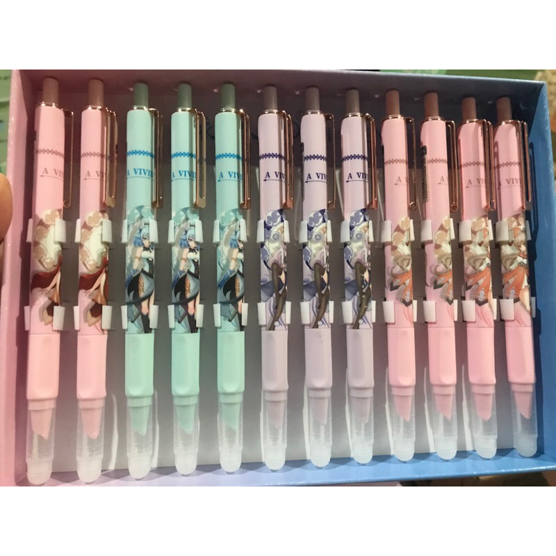 Bút máy mực tẩy được - bấm ngòi lên xuống như bút bi