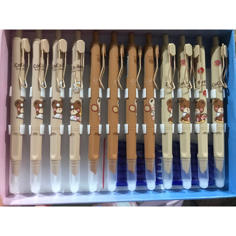 Bút máy mực tẩy được - bấm ngòi lên xuống như bút bi