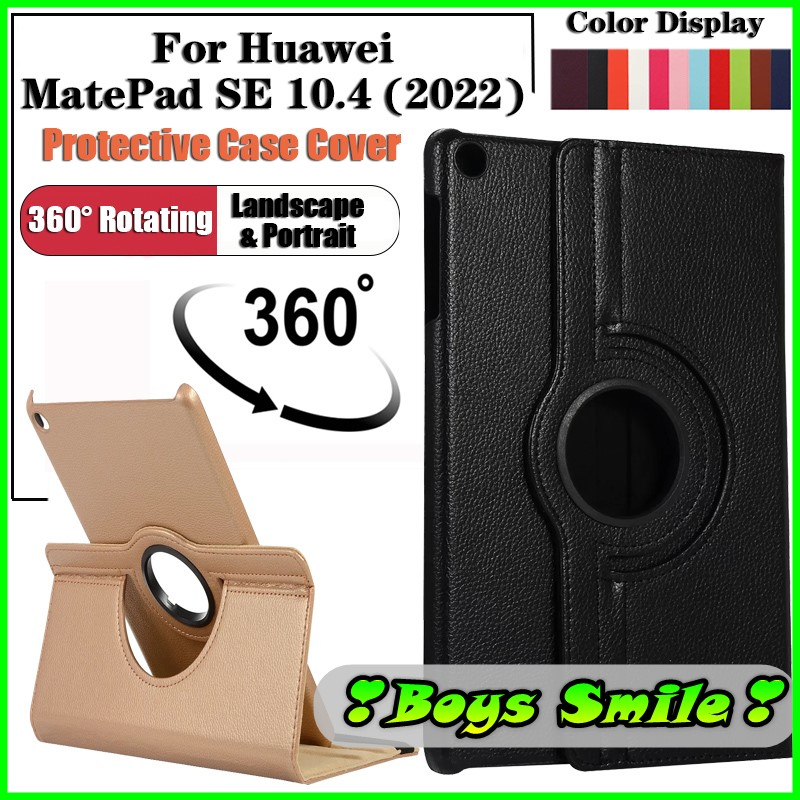 Bao da xoay 360 độ cho Huawei MatePad SE 10.4 2022 AGS5-W09 , AGS5 L09 gấp dựng xem phim
