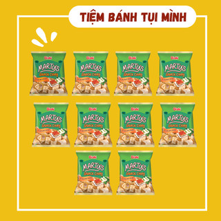 [10 gói] Bánh Snack chay vị da heo quay Oishi 12gram, đồ ăn vặt