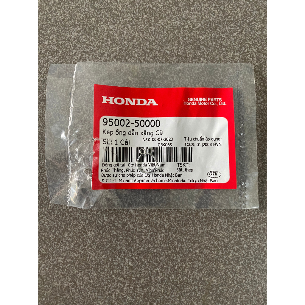 Kẹp ống thông hơi máy xe anpha bụng rs100 chính hãng 950025000