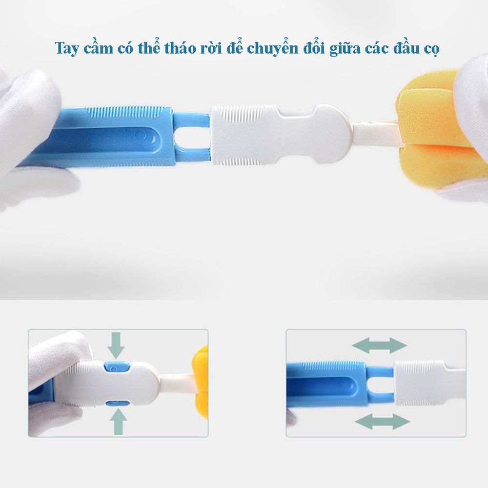 Bộ Cọ Rửa Bình Sữa , Vệ Sinh Bình Sữa 6 chi tiết