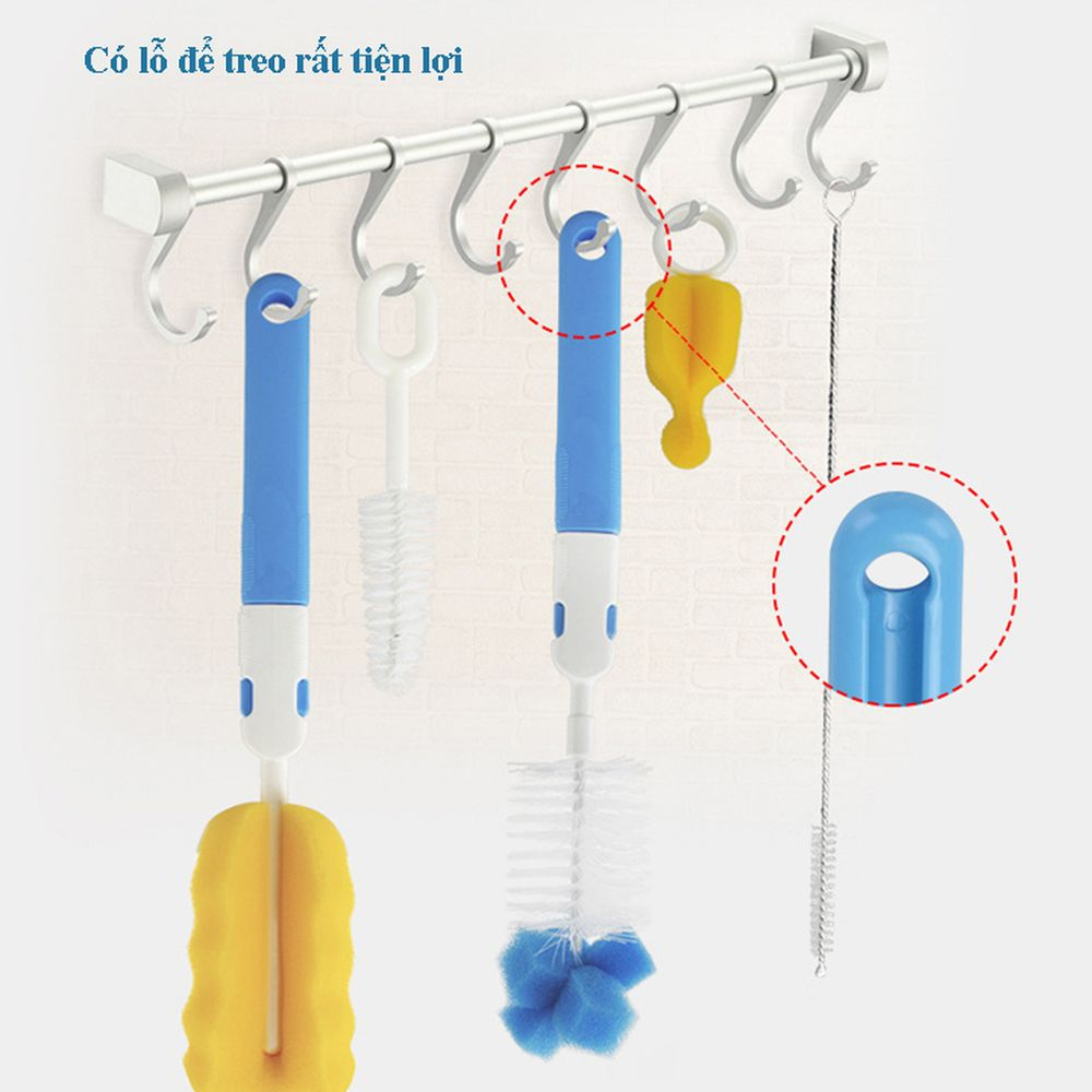 Bộ Cọ Rửa Bình Sữa , Vệ Sinh Bình Sữa 6 chi tiết