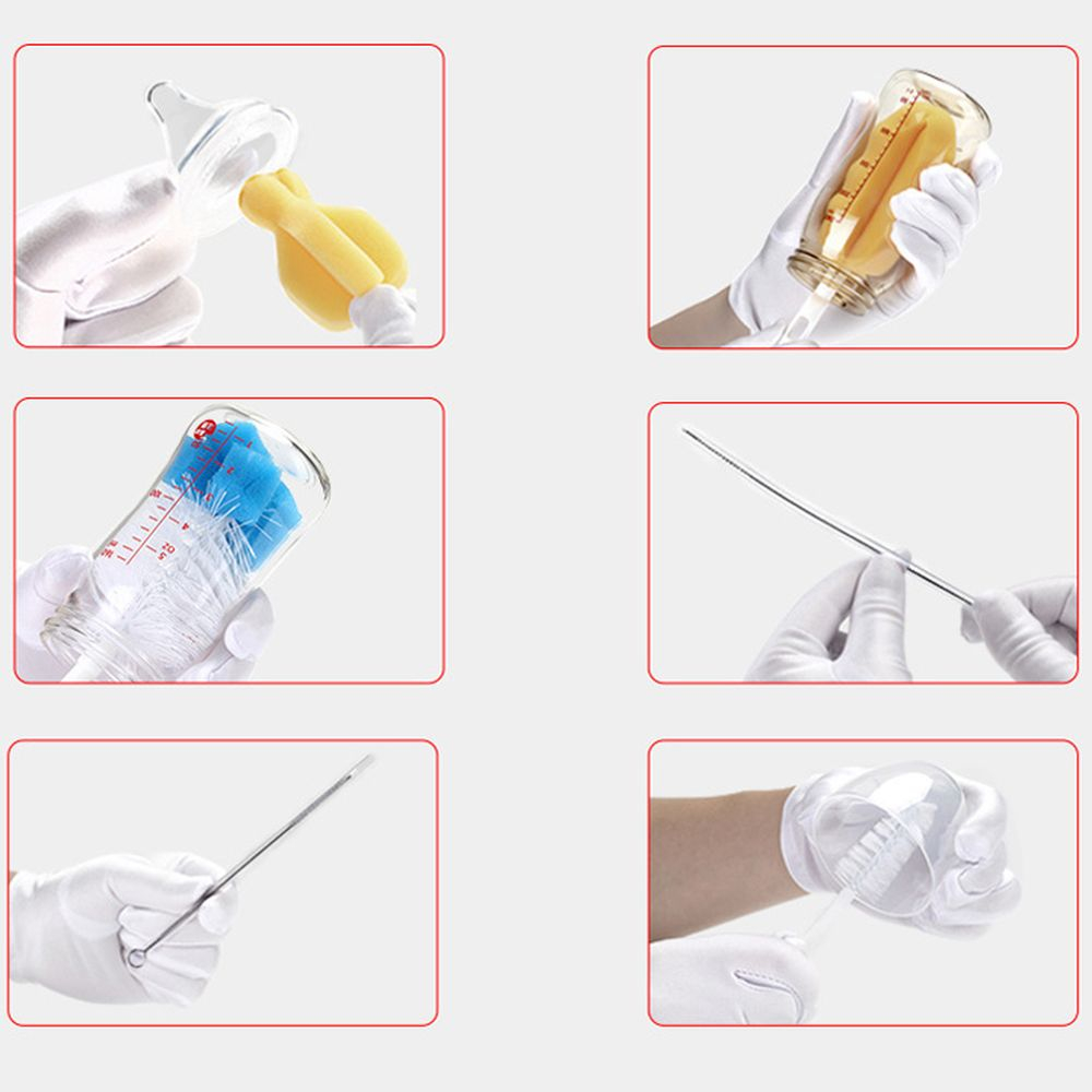 Bộ Cọ Rửa Bình Sữa , Vệ Sinh Bình Sữa 6 chi tiết