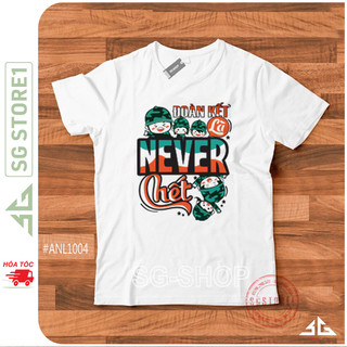 Áo thun nhóm team building màu trắng thun cotton dày dặn đủ size cho gia đình ANL1004