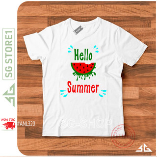 Áo Thun Hello Summer 2 - Thun Cotton ANL320 | SGSTORE1