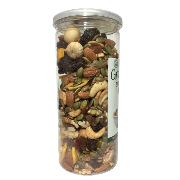 Granola siêu hạt HADIFOOD, ngũ cốc ăn kiêng không đường 500g