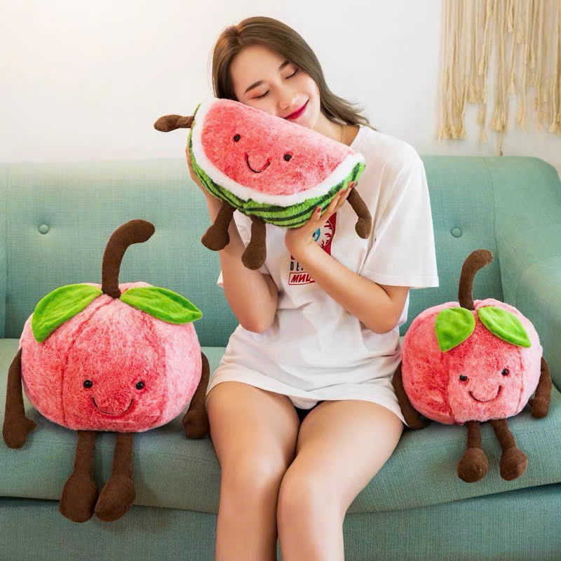 Gấu Bông Dưa Hấu Mềm Mịn Kích Thước 25cm Cao Cấp Foxx Store