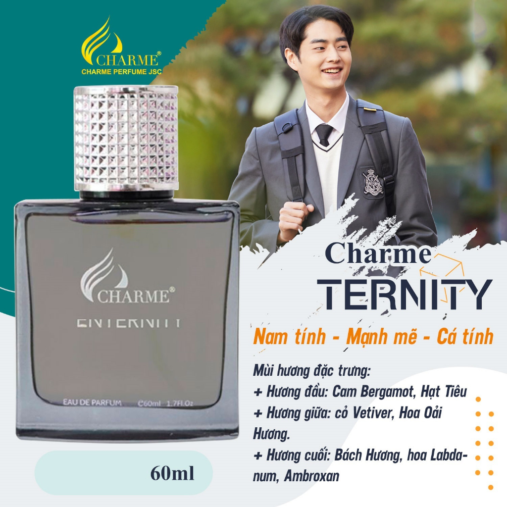 Nước hoa nam Charme Enternity 60ml Nam tính Mạnh mẽ Cá tính